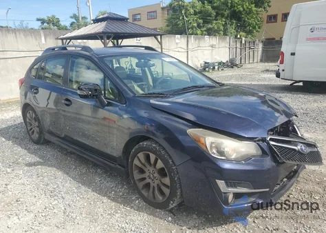 2016 Subaru Impreza Sport Premium from USA, damaged, VIN JF1GPAP65GH335816